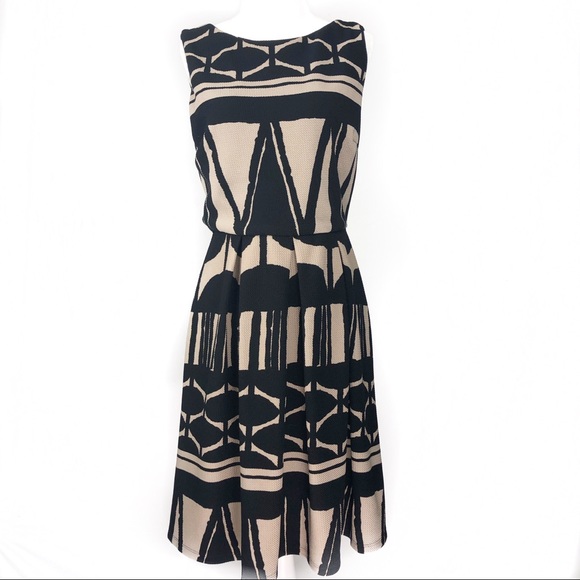 Liz Claiborne Black and taupe dress | EUC … - Picture 1 of 5